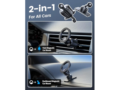 Auto Dashboard Vent Autotelefoonhouder past op Magsafe telefoonhoesje