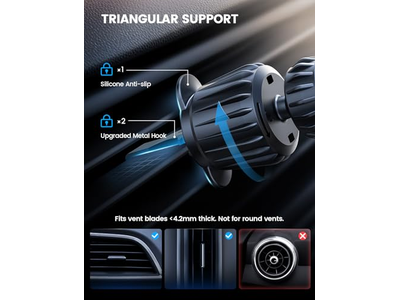 Auto Dashboard Vent Autotelefoonhouder past op Magsafe telefoonhoesje