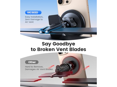 MagSafe Autohouder Zwart Sterkste magnetische telefoonhouder