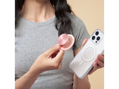 MagSafe-telefoongreep met standaard en verwisselbare bovenkant Dusty Rose