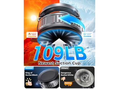 Metalen 360 verstelbare vacuümzuignap telefoonhouder