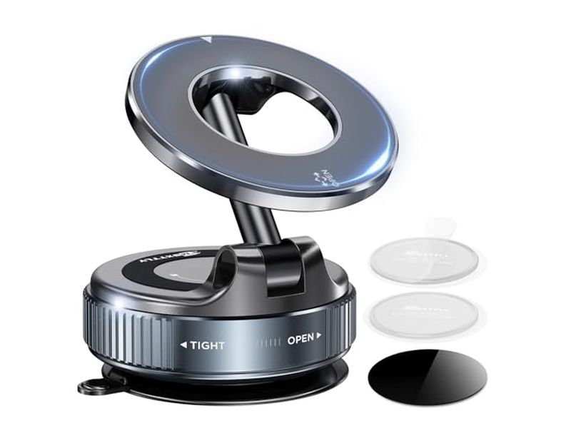 Telefoonhouder met zuignap en wasbare nanogelpads