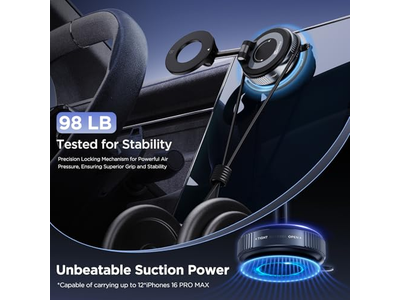 Telefoonhouder met zuignap en wasbare nanogelpads