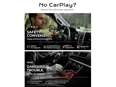 Magnetische draadloze autolader van 15 W