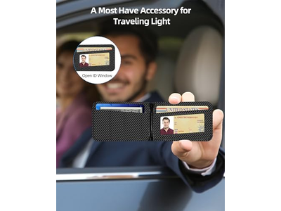 2-in-1 Portemonnee met Verstelbare Standaard en Open ID-venster Magnetisch 9 Ca