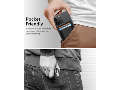 2-in-1 Portemonnee met Verstelbare Standaard en Open ID-venster Magnetisch 9 Ca