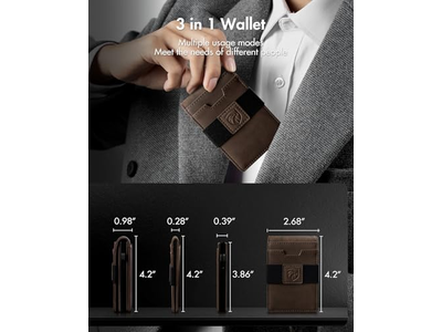3-in-1 MagSafe-portemonnee - Slanke tweevoudige geldclip - Kaarthouder - Cash Str