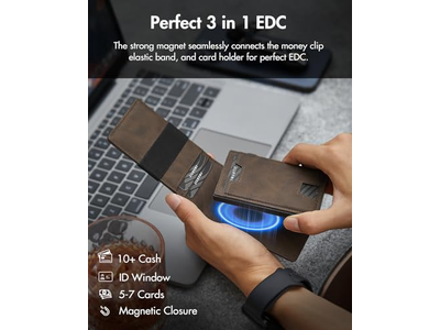 3-in-1 MagSafe-portemonnee - Slanke tweevoudige geldclip - Kaarthouder - Cash Str