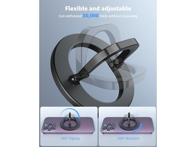 Verstelbare magnetische telefoonringhouder Afneembare vingertelefoonring