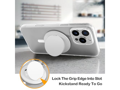 Opvouwbare handgreep voor MagSafe met telefoonhouder met magnetische kliksluiting