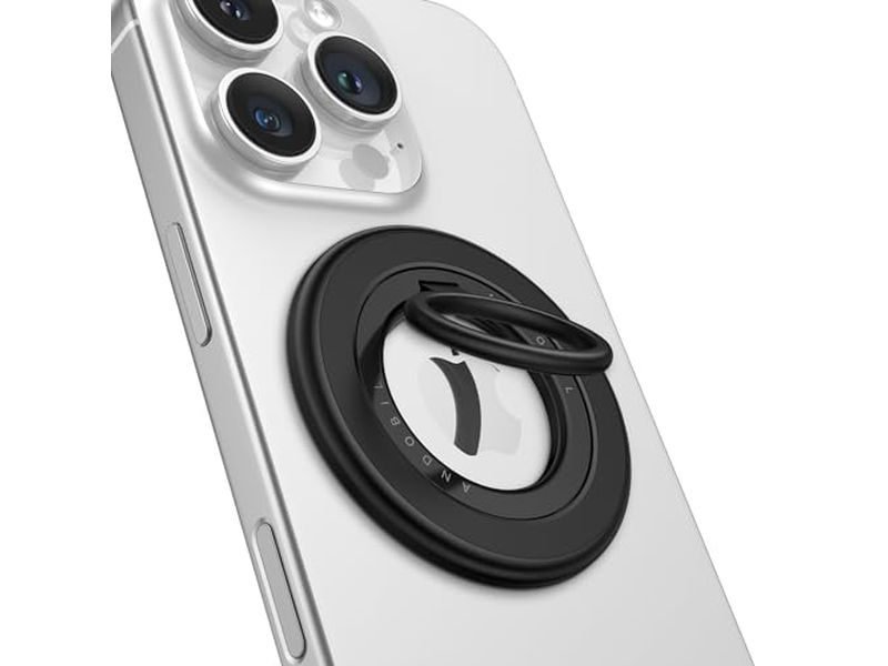 Dubbelzijdige Magnetische Telefoongreep voor MagSafe Strong Ringhouder Zwart