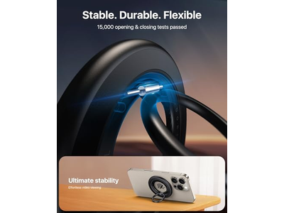 Dubbelzijdige Magnetische Telefoongreep voor MagSafe Strong Ringhouder Zwart