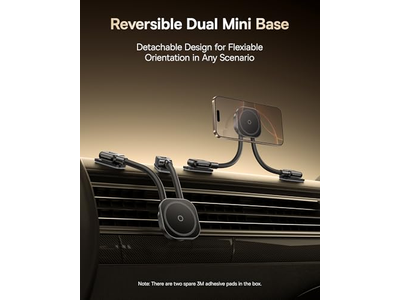 Verstelbare magnetische telefoonhouder met dubbele arm