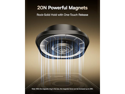 Verstelbare magnetische telefoonhouder met dubbele arm