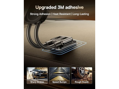 Verstelbare magnetische telefoonhouder met dubbele arm