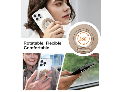 Dual-Ring Geschikt voor MagSafe telefoongreepringhouder