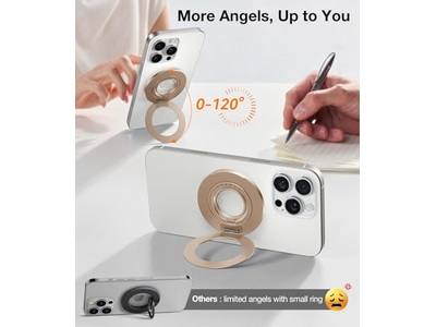 Dual-Ring Geschikt voor MagSafe telefoongreepringhouder