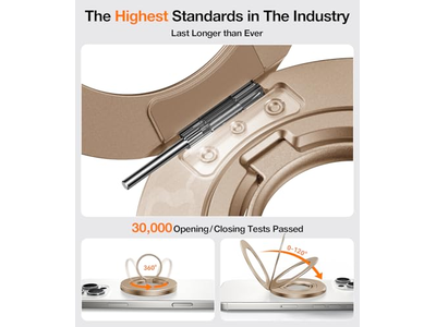 Dual-Ring Geschikt voor MagSafe telefoongreepringhouder