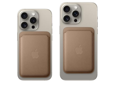 Fijngeweven Portemonnee met MagSafe - Taupe