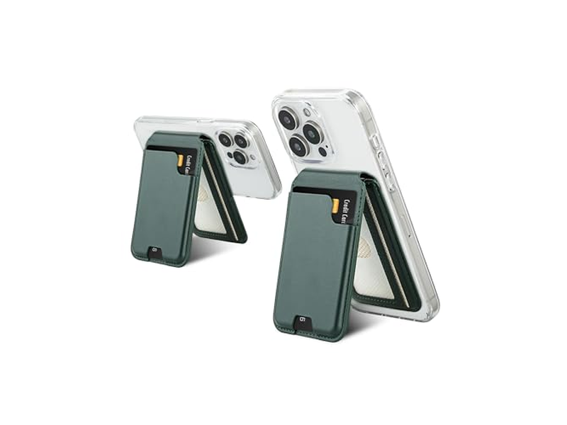 Magnetische kaarthouder portemonnee met verstelbare standaard voor iPhone met plaats voor 5