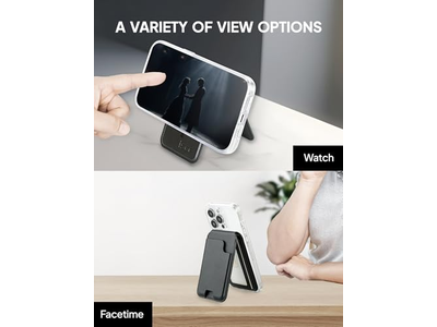 Magnetische kaarthouder portemonnee met verstelbare standaard voor iPhone met plaats voor 5