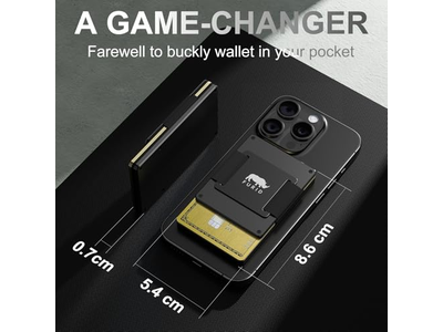 Magnetische kaartportemonnee met geldriem voor iPhone-serie Minimalistisch des