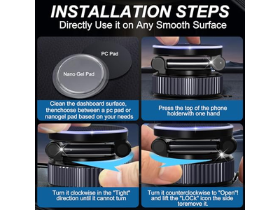 Magnetische telefoonoplaadhouder voor in de auto