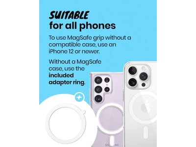 Magnetische telefoongreep - MagSafe-compatibel Doorschijnend slank lichtgewicht