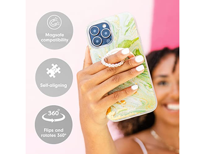 Magnetische telefoongreep en ringhouder met draaibare standaard