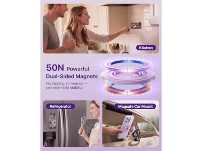 Magnetische telefoongreep voor MagSafe met draaibare dubbelzijdige magneethouder