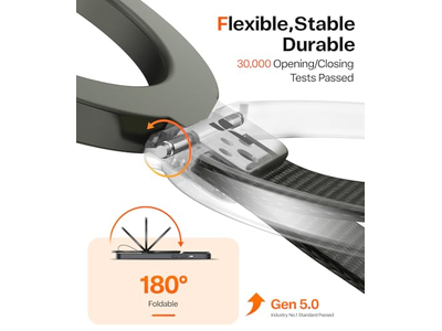 Magnetische telefoongreephouder standaard met gevlochten riem voor MagSafe