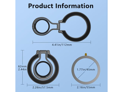 Magnetische telefoongreephouder voor mobiele telefoons en smartphones