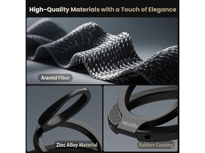 Magnetische telefoongreep-ringstandaard met verwijderbare houder en adapter 360 graden