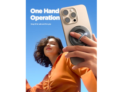 Magnetische telefoongreepstandaard met 360 graden rotatiering voor MagSafe-apparaten