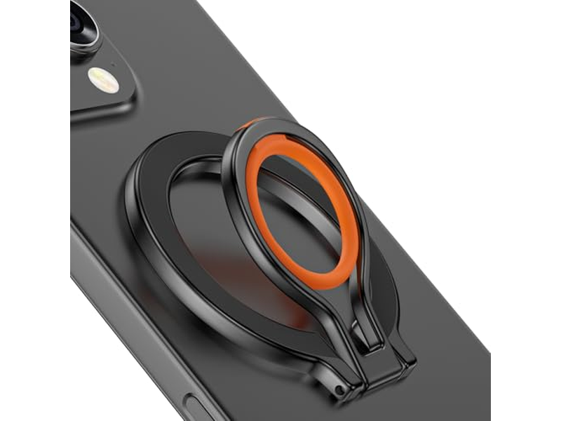 Magnetische telefoongreepstandaard met verstelbare standaard en vingerriem