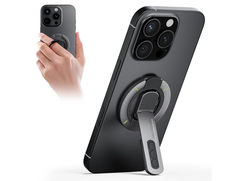 Magnetische telefoongreepstandaard met vingerringhouder en Fidget-ontwerp