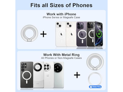 Magnetische telefoongreepstandaard met dubbelzijdige houder en standaard