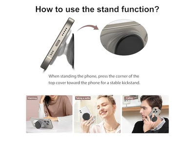 Magnetische telefoongreep met uitbreidbare standaard Compatibel met MagSafe