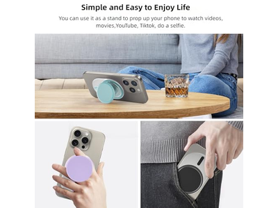 Magnetische telefoongreep met uitbreidbare standaard Compatibel met MagSafe