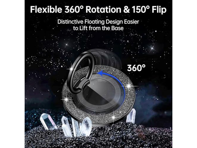 Magnetische telefoongreep met draaibare standaard en verwijderbare accessoires