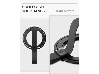 Magnetische telefoonhoudergreep met vingerriemlus voor MagSafe en Pixe