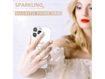 Magnetische telefoonringhouder en -greep Compatibel met draadloos opladen