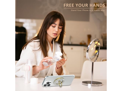 Magnetische telefoonringhouder en -greep Compatibel met draadloos opladen
