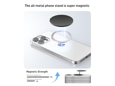 Magnetische telefoonringhouder en standaard compatibel met MagSafe