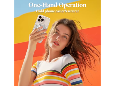 Magnetische telefoonringhouder met MagSafe-accessoire Zilver