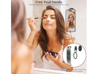 Magnetische telefoonringhouder met verstelbare vingergreep voor smartphones