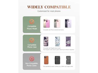 Magnetische telefoonringhouder met verstelbare standaard en standaard - Paars