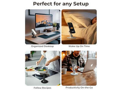 Magnetische telefoonstandaard voor bureau Mag360 Verstelbare MagSafe-standaard