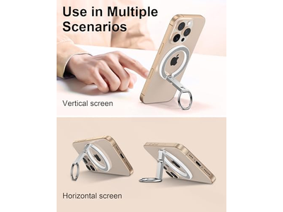 Magnetische telefoonstandaard met ringhouder en verstelbare standaard