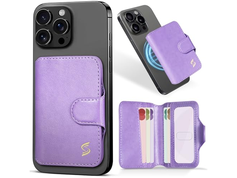 Magnetische telefoonportemonnee-kaarthouder met RFID-blokkering 5 slots voor 7 Ca